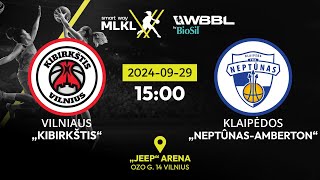 BioSil WBBL Kibirkstis Vilnius v NeptunasAmberton Klaipeda [upl. by Phelgen]