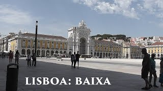 LISBON Baixa Pombalina  downtown district 25 Portugal [upl. by Heyra]