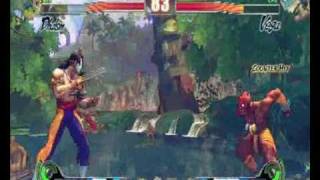 Street Fighter IV  Dhalsim VS Vega [upl. by Tolmann439]