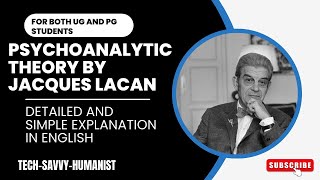 Psychoanalysis Theory by Jacques Lacan Simple explanation in English with notes For both UGamp PG [upl. by Nelyahs]