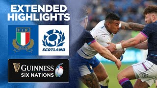 Italy v Scotland  Extended Highlights  2022 Guinness Six Nations [upl. by Windy874]