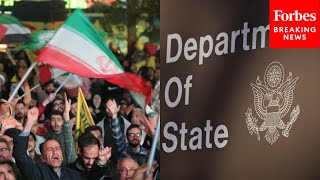 State Department Holds Press Briefing After Iran Fires Hundreds Of Missiles And Drones At Israel [upl. by Aduh]