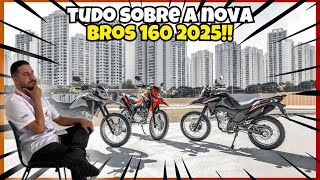 NOVA BROS 160 2025 Tudo Que Mudou Preços Cores e Quando Chega  Tudo sobre a Nova Moto da Honda [upl. by Auhel]