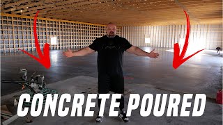 BUILDING MY NEW DREAM HOME GYM Pt4  CONCRETE POURED [upl. by Squires]