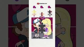 Dipper and Pacifica gravity falls puzzle game trending puzzle gravityfalls shorts [upl. by Robbi63]