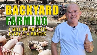 AMAZING BACKYARD FARMING MGA ALAGANG HAYOP NAPARAMI HIGIT 1 MILLION ANG KITA SA LOOB NG 34 MONTHS [upl. by Bilbe]