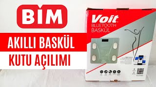 Bimde Satılan Akıllı Baskül  Voit Bluetooth Baskül Kutu Açılımı ve İnceleme [upl. by Enrobialc75]