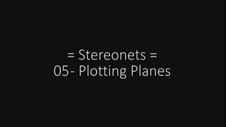 Stereonets 05 Plotting Planes [upl. by Kerwin]