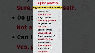 Basic English Conversation Practice Asking for Permission learnenglish englishconversation [upl. by Alinoel689]