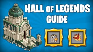 HALL OF LEGENDS GUIDE  basics skills overview example setups  Goodgame Empire [upl. by Tammara622]