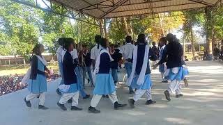 Naga dance practice by Jharkhandi students [upl. by Ymled]