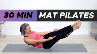 Full Body Pilates Mat Workout  AtHome Workout [upl. by Fitzpatrick]