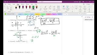 AM 124 Notes Writing Equations for Ellipses [upl. by Ydnas]