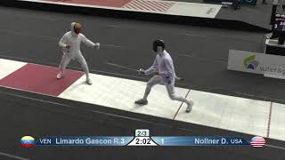 2022 385 T32 14 M E Individual Bern SUI WC RED NOLLNER USA vs LIMARDO GASCON VEN [upl. by Nell926]