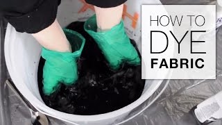 How to Dye Fabric Immersion Dye Technique Tutorial [upl. by Ivanah713]