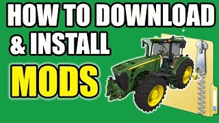 HOW TO DOWNLOAD amp INSTALL MODS ON FARMING SIMULATOR 2017 [upl. by Nhguaved]