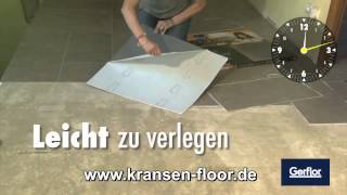 Gerflor CARACTERE selbstklebende mineralische Verbundfliesen  kransenfloorde [upl. by Anayit690]