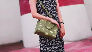 2023 Louis Vuitton ONTHEGO PM Tote ReviewTry on [upl. by Rickert296]