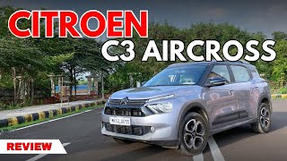 Citroen C3 Aircross Great ride but less feature   Drive review  CarComparos [upl. by Waldman]