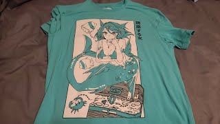 ASMR  Gamer Supps Siren waifu shirt print scratching [upl. by Lladnyk380]