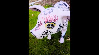 PaperMache Piglet  TattooInspired Ink Designs  Art amp Creativity 🐷🖋️ [upl. by Latisha]