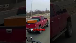 Unbelievable Road Rage Between Semi Truck and Pickup Driver 😳 [upl. by Ifen]