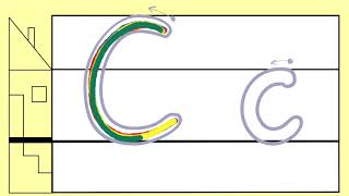 C c  Buchstaben in Grundschrift bewegungsrichtig schreiben ✍🏻 „C“ wie Computer 👨🏼‍🏫 [upl. by Nnylarej265]