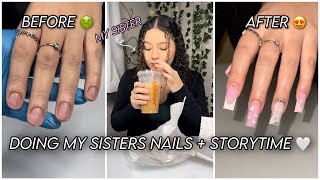 Storytime My Boyfriend CHEATED on me with his COWORKER 😡💔  Watch me do my Sisters Nails 💅🏼 [upl. by Talya562]