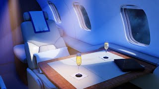 White Noise Private Jet  Sleep or Study to Airplane Cabin Sound  10 Hours Plane Noise [upl. by Manning]