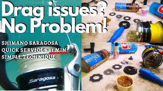 HOW TO Service your drag washers of your Shimano Saragosa  Simple and quick method [upl. by Falcone782]