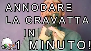 ANNODARE LA CRAVATTA SEMPLICE MODO PER FARE IL NODO ALLA CRAVATTA IN 1 MINUTO  FoodVlogger [upl. by Lletnahc]