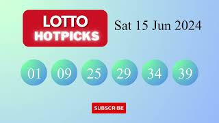 LottoHotPicks Draw Results on Sat 15 Jun 2024 The National Lottery UK [upl. by Allisirp700]