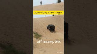 Thar vs Isuzu Trooper vs Pajero V6 offroading test shortsfeed shortvideos shortviral viralcar [upl. by Dnumde]