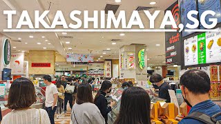 SUPER CROWDED at Takashimaya Food Hall Orchard Road  Singapore Walking Tours [upl. by Aiket213]