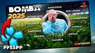 BAIXE BOMBA PATCH 2024 PPSSPP EUROPEU BRASILEIRAO 100 ATUALIZADO NO ANDRIOD PES 2025 [upl. by Maryjane350]