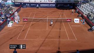 Brilliant Shots amp Rallies in Thiago Monteiro vs Jozek Kovalik Match  Hamburg 2018 QuarterFinal [upl. by Sgninnej475]