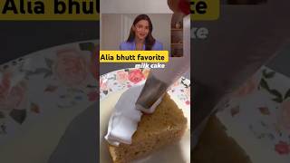 Alia Bhutt Favourite Milk Cake Recipe shorts aliabhatt cake dessert trendingshorts [upl. by Yenobe5]