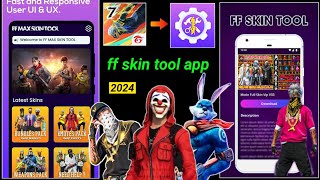 ff skin tool app 🥰  skin tools pro free fire  free fire skill tool app ff new glitch file [upl. by Semyaj]