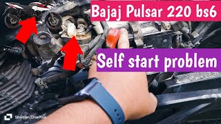 Bajaj Pulsar 220 bs6 self start problem ho raha hai [upl. by Norab91]