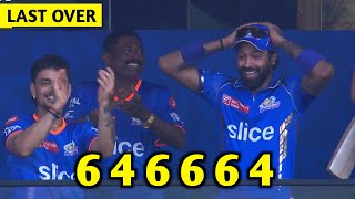 Romario Shepherd Shocking Last Over Batting 6 Ball 6 Boundaries  Mi Vs Dc Highlight [upl. by Raine126]