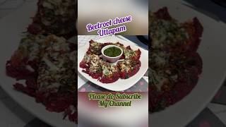 Beetroot cheese uttapam south Indian recipe trending viralshorts shorts ytshorts foodviews [upl. by Oech486]