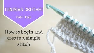 CROCHET Tunisian Crochet Part One  Bella Coco [upl. by Anigroeg]