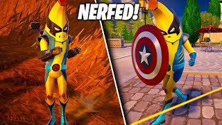 FORTNITE NERFED CAPTAIN AMERICAS SHIELD ALREADY New Fortnite Update Explained [upl. by Ihsoyim]