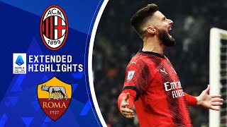 AC Milan vs Roma Extended Highlights  Serie A  CBS Sports Golazo [upl. by Mill689]