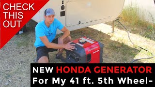 Honda EU3000is Generator for the 5th Wheel [upl. by Gascony]