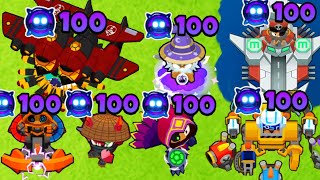 How Good Are ALL MAXED PARAGONS BTD6 [upl. by Aihtekal98]