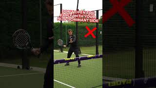 🎾➡️ You NEED to be using your nondominant hand in padel PadelTips PadelTennis [upl. by Magner]