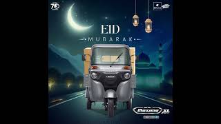 EID Mubarak from Bajaj Maxima XL Cargo ETec 120 [upl. by Yeroc]