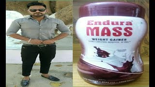 Endura Mass Weight Gainer Review in Hindi  How to use Endura Mass [upl. by Jessy307]