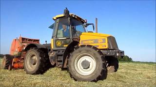 Rundballenpressen mit JCB Fastrac 1135 Power Sound [upl. by Cornwall]